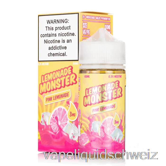 Pink Lemonade - Lemonade Monster - 100ml 0mg Vape Liquid E-Liquid Schweiz